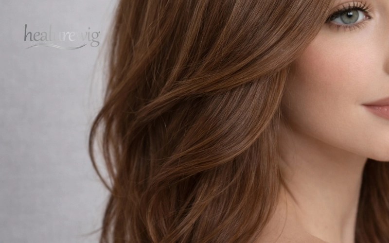 Natural luster of human hair wig versus artificial plastic shine