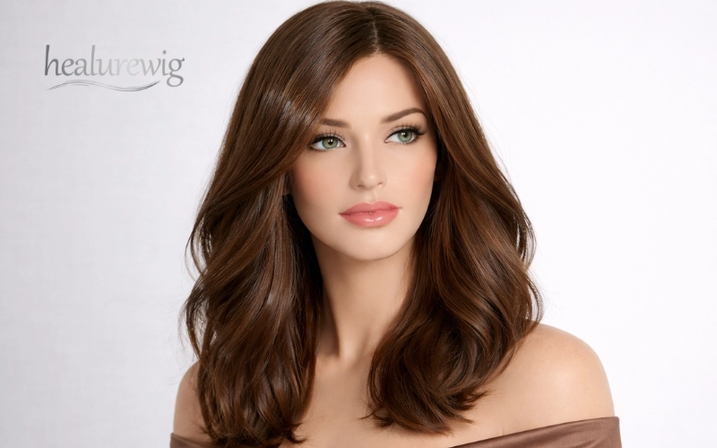 Overly shiny human hair wig caused by silicone coating