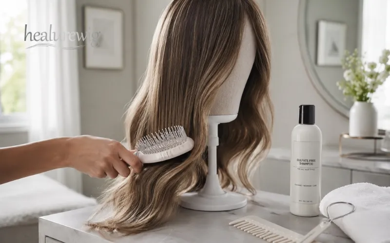 Expert care routine for a full hand tied wig at home
