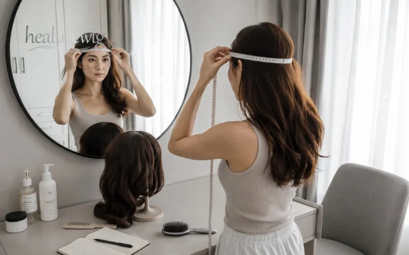 Finding the perfect fit for a full hand tied wig
