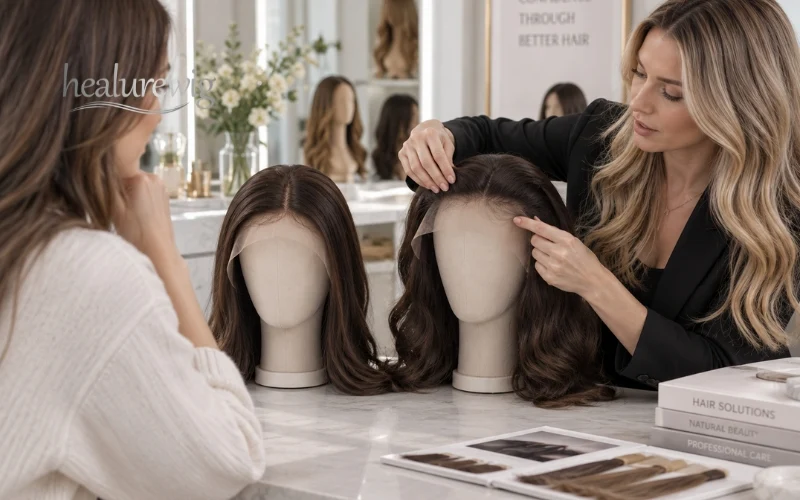 Comparing hand-tied labor and value in lace front and frontal wig construction