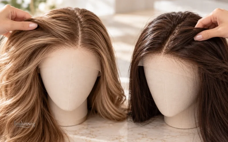Premium human hair vs. synthetic lace front wigs Premium human hair vs. synthetic lace front wigs